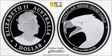2022-P $1 Wedge-Tailed Eagle PR70DCAM