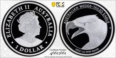 2022-P $1 Wedge-Tailed Eagle PR70DCAM