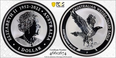 2023-P $1 Wedge-Tailed Eagle MS70