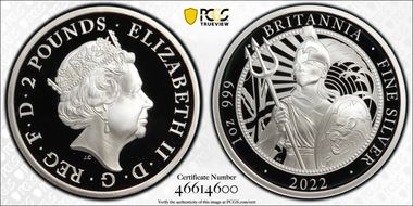 2022 £2 Britannia - Dan Thorne Design PR70DCAM
