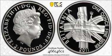 2011 £2 S-BF14 Britannia PR69DCAM