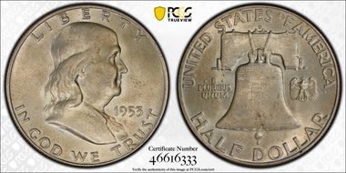 1953-D 50C MS63FBL