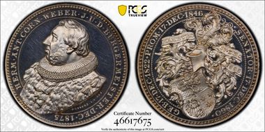 "1885" Medal Gaed-2294 Restrike Ag SP64