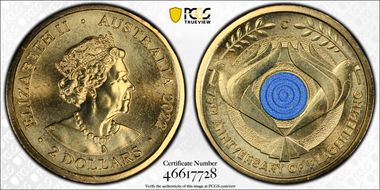 2022-C $2 Peacekeeping Colorized MS68