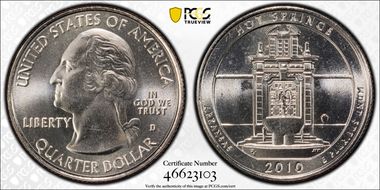 2010-D 25C Hot Springs NP MS67