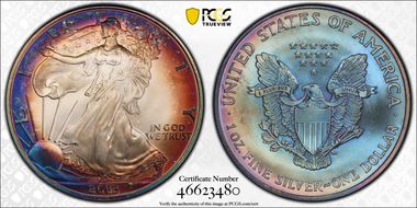2003 $1 Silver Eagle MS68