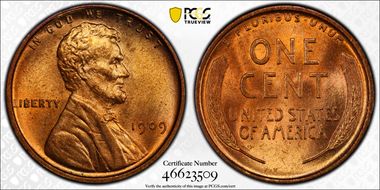 1909 1C Lincoln MS64RD