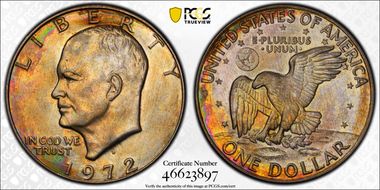 1972-D $1 MS65