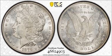 1879-S $1 Reverse of 1878 MS62