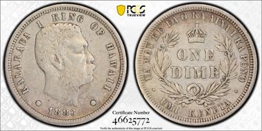 1883 10C Hawaii N1