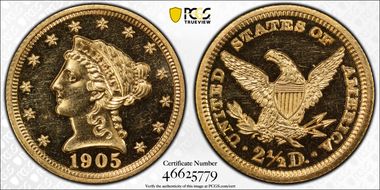 1905 $2.50 PR63