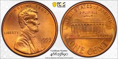 1993 1C MS67RD