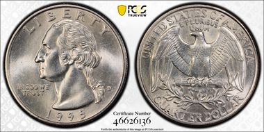 1995-D 25C MS64