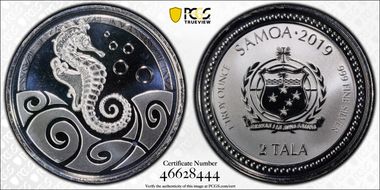 2019 2 Tala Seahorse Ag MS69