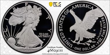 2023-W  $1 Silver Eagle First Strike PR69DCAM