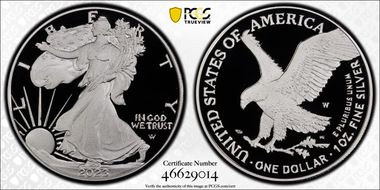 2023-W  $1 Silver Eagle First Strike PR70DCAM