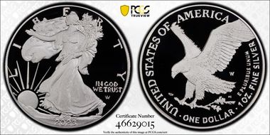 2023-W  $1 Silver Eagle First Strike PR70DCAM