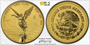 2021-Mo 1/2 oz Libertad Au Rev PR PR70