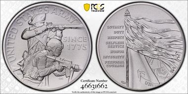 (2023-P) Medal U.S. Army Matte 2.5oz Ag First Strike MS70