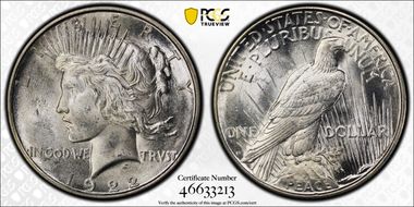 1922-D $1 MS66+