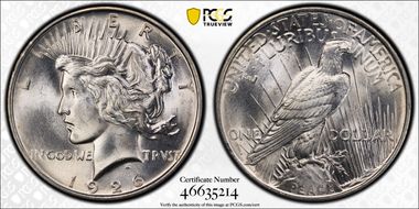 1926-D $1 MS66+