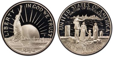 1986-S 50C Statue Of Liberty PR69DCAM