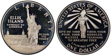 1986-S $1 Statue Of Liberty PR68DCAM