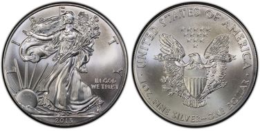2013 $1 Silver Eagle MS67