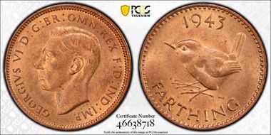 1943 1/4D S-4116 MS64RD