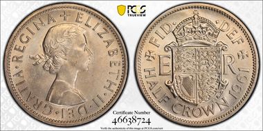 1961 1/2 Cr S-4145 MS64