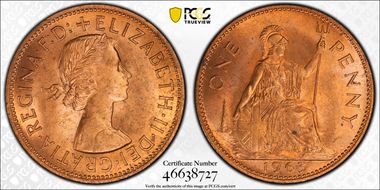 1963 1D S-4157 MS64RD