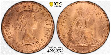 1964 1D S-4157 MS64RD