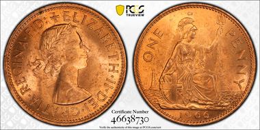 1966 1D S-4157 MS64RD