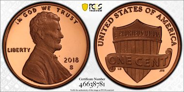 2018-S 1C Shield PR69DCAM