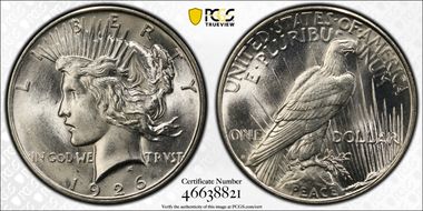 1926-D $1 MS66+