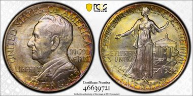 1936 50C Lynchburg MS67+