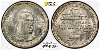 1949-S 50C Booker T. Washington MS67+
