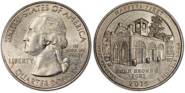 2016-D 25C Harpers Ferry NP AU55