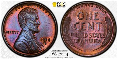 1913-S 1C MS66BN