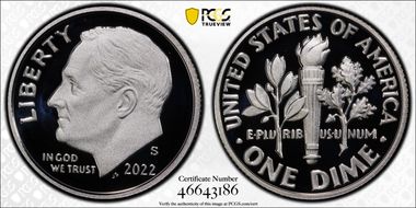 2022-S 10C Silver Limited Edition Proof Set PR70DCAM