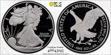 2022-S $1 Silver Eagle Limited Edition Proof Set PR69DCAM