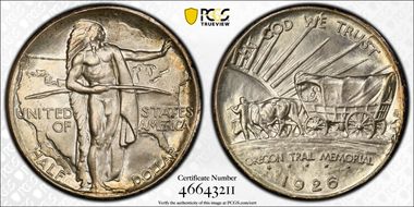 1926 50C Oregon MS67