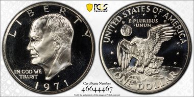 1971-S $1 Silver PR67CAM