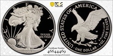 2023-W $1 Silver Eagle PR69DCAM