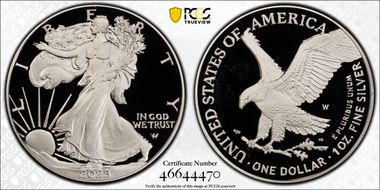 2023-W $1 Silver Eagle PR68DCAM