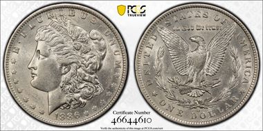 1886-O $1 AU55