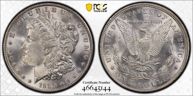 1889 $1 MS66+