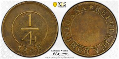 1848 1/4 R crosslet 4 XF40