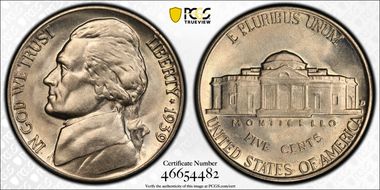 1939-D 5C Reverse of 1940 MS65