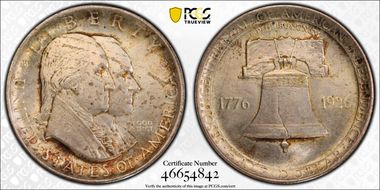 1926 50C Sesquicentennial MS63